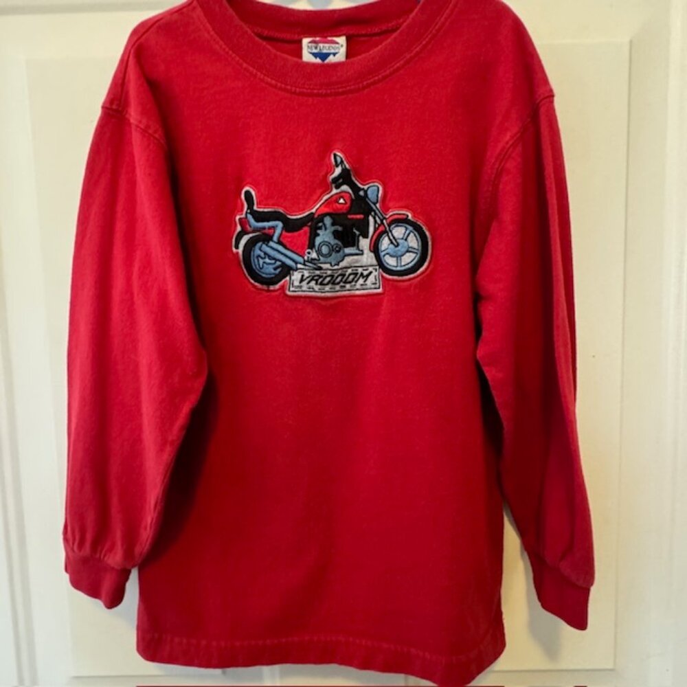 Vintage New Legends Vroom Motorcycle T-shirt sz 7